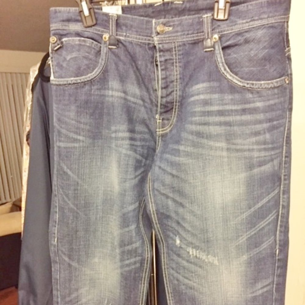 PARISH NATION BOOTCUT BLUE JEANS MENS SIZE 36'
